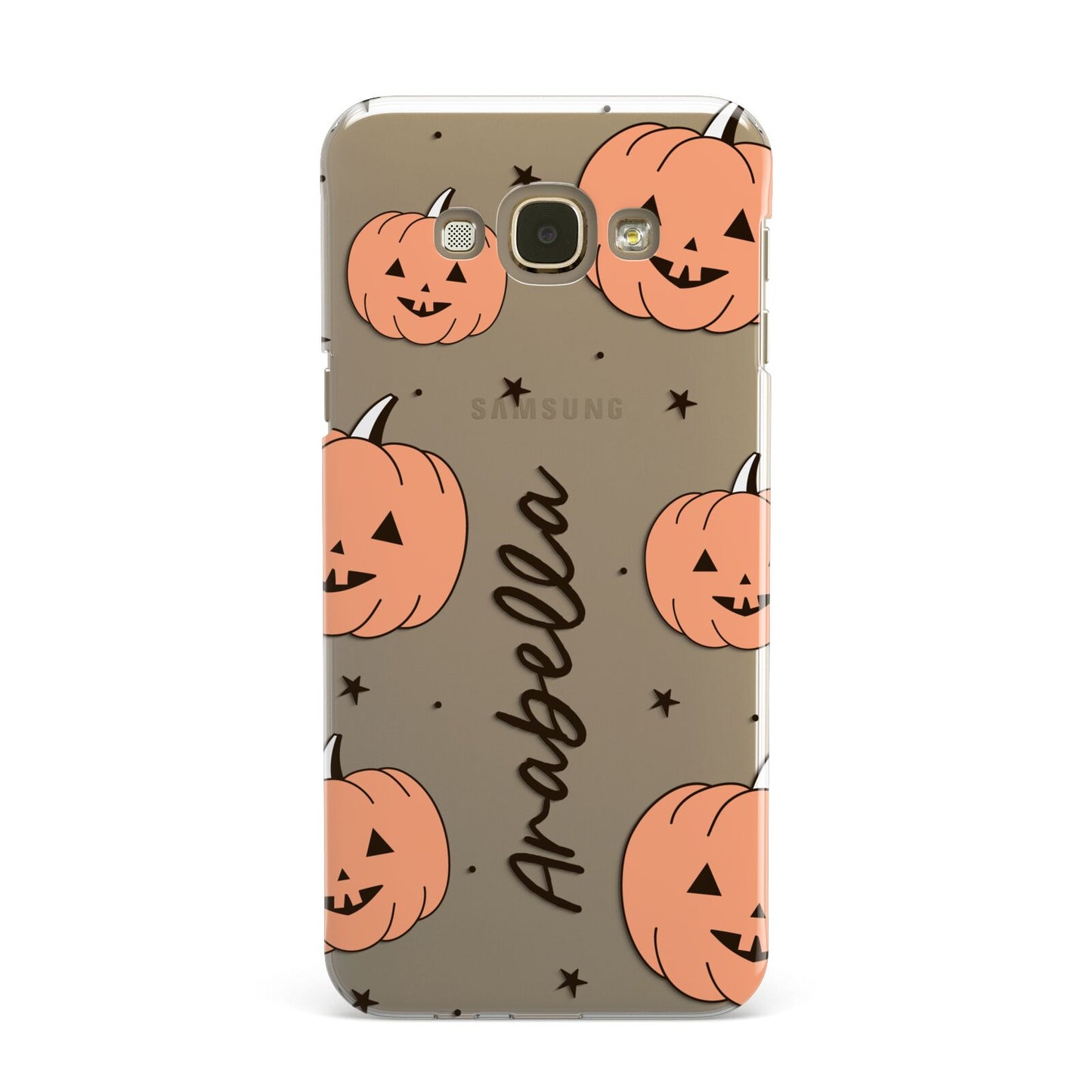 Personalised Orange Pumpkin Samsung Galaxy A8 Case