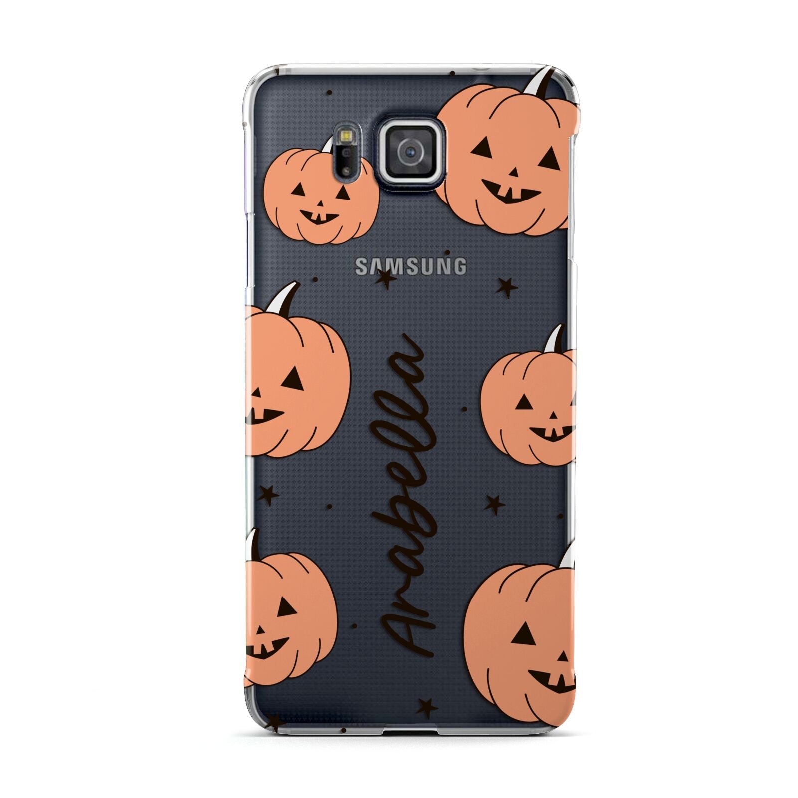 Personalised Orange Pumpkin Samsung Galaxy Alpha Case