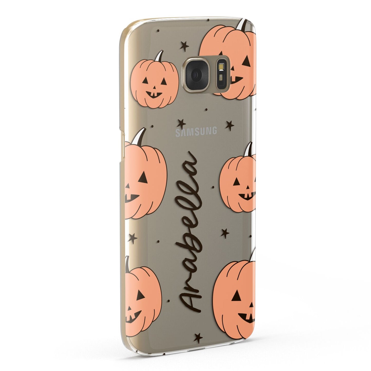 Personalised Orange Pumpkin Samsung Galaxy Case Fourty Five Degrees