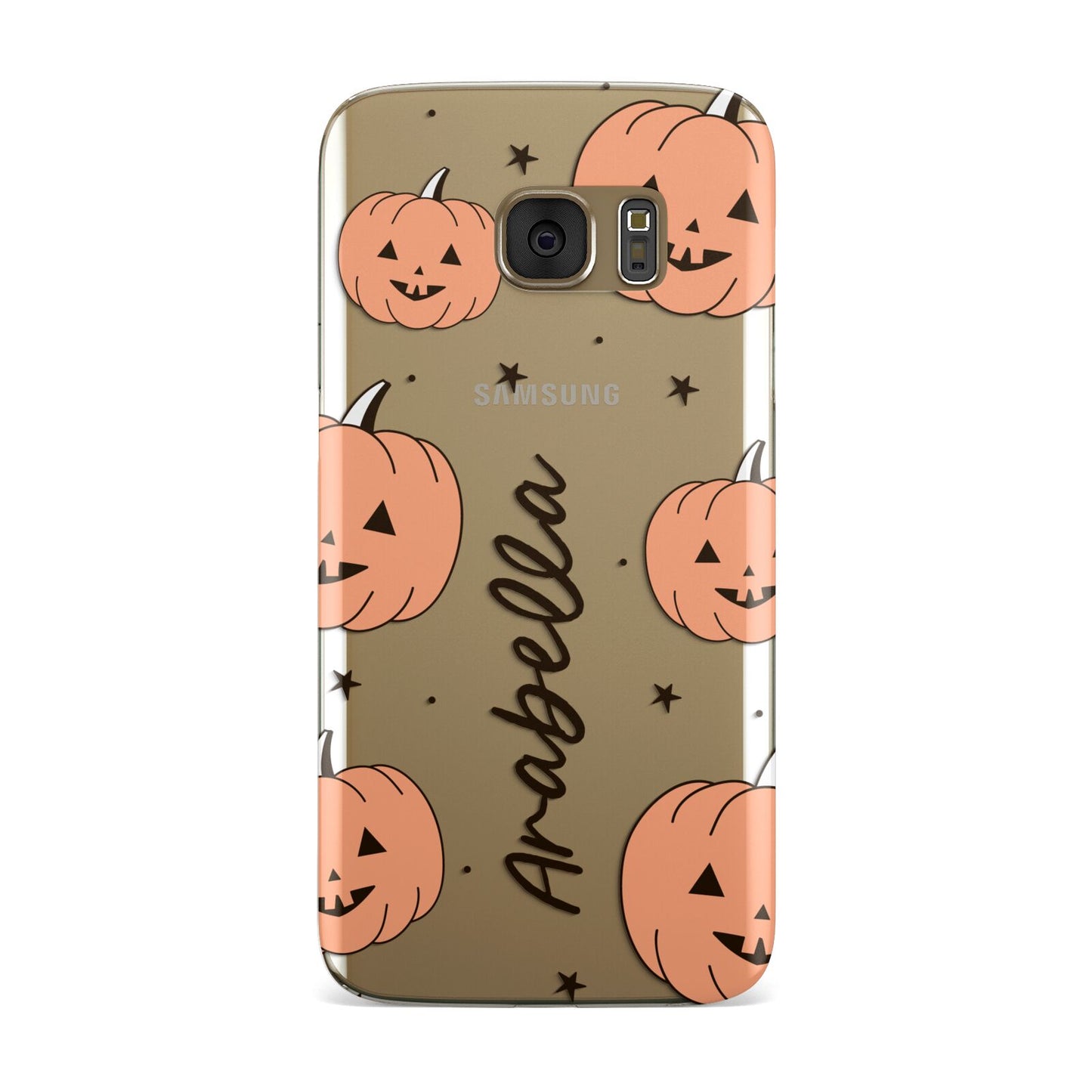 Personalised Orange Pumpkin Samsung Galaxy Case