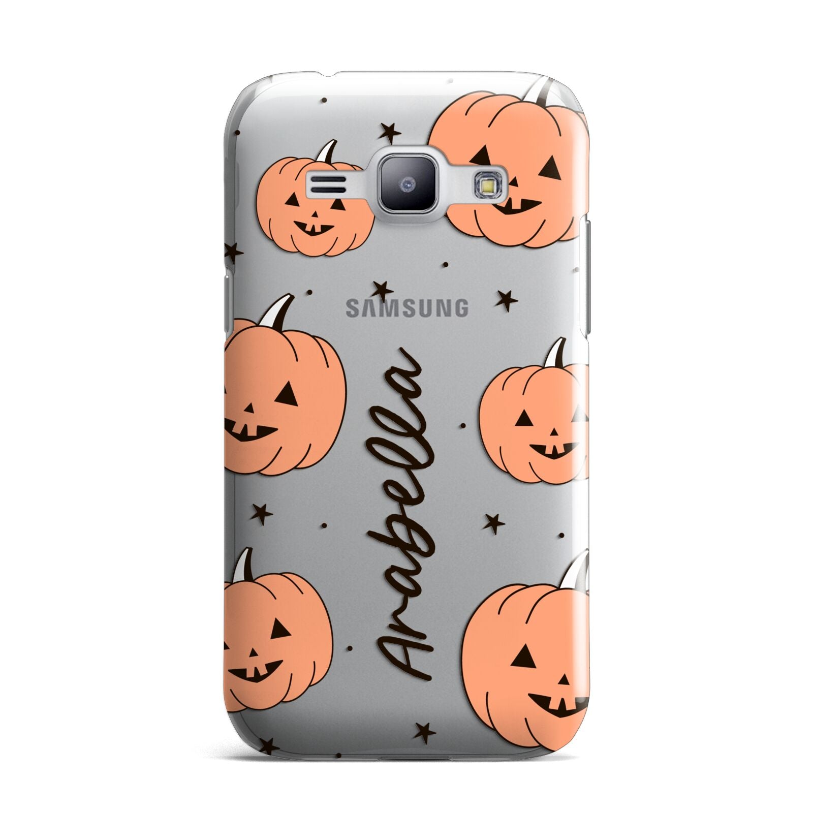 Personalised Orange Pumpkin Samsung Galaxy J1 2015 Case