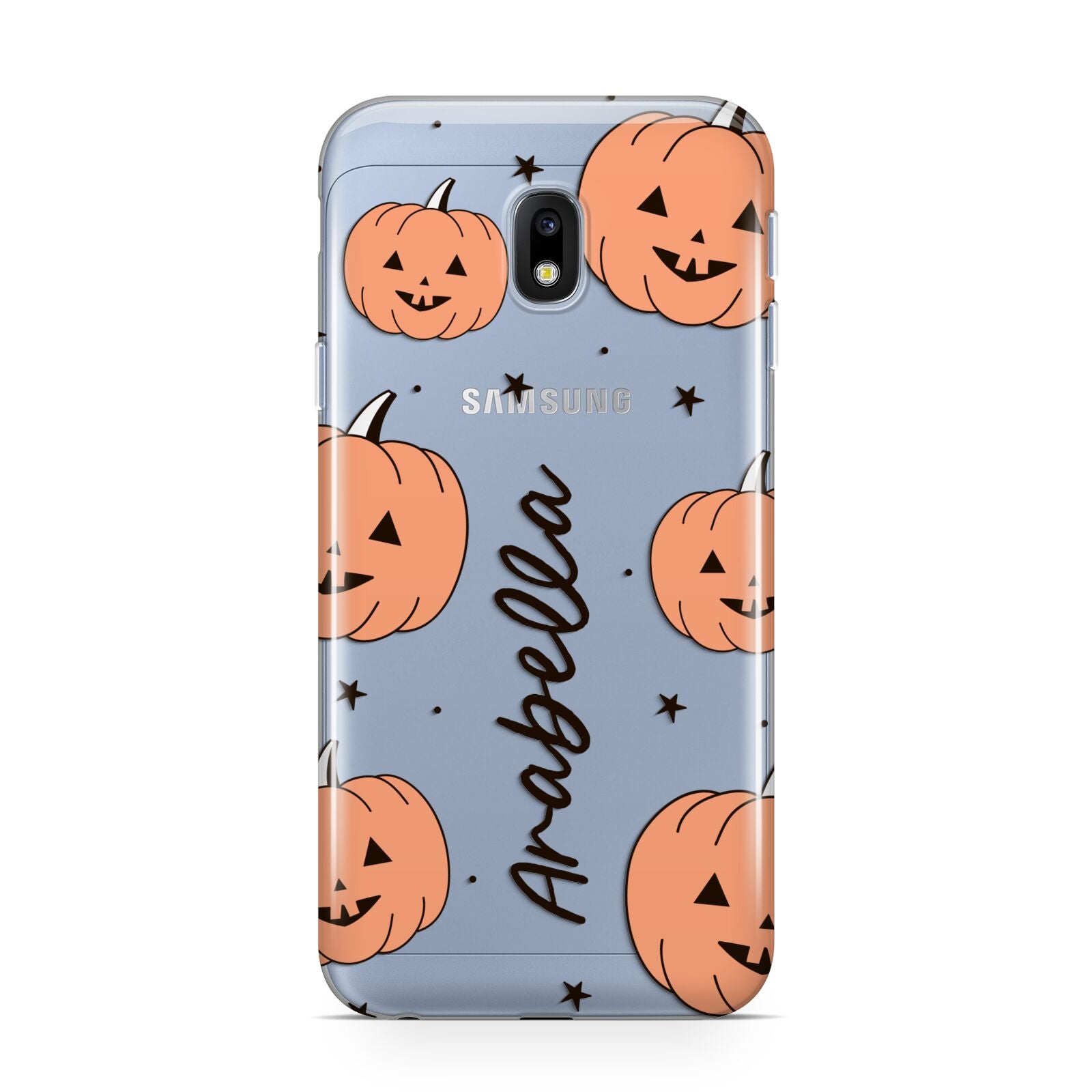 Personalised Orange Pumpkin Samsung Galaxy J3 2017 Case