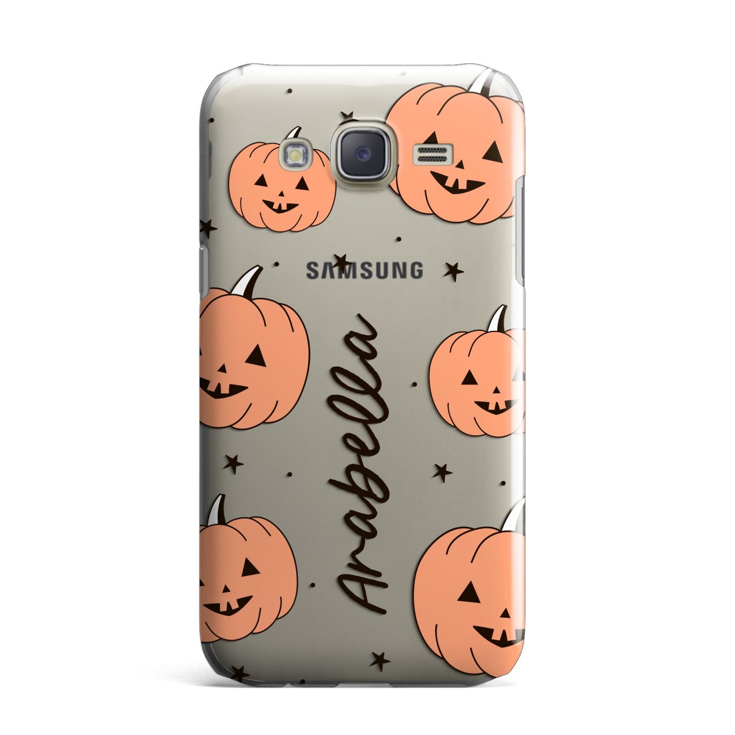 Personalised Orange Pumpkin Samsung Galaxy J7 Case