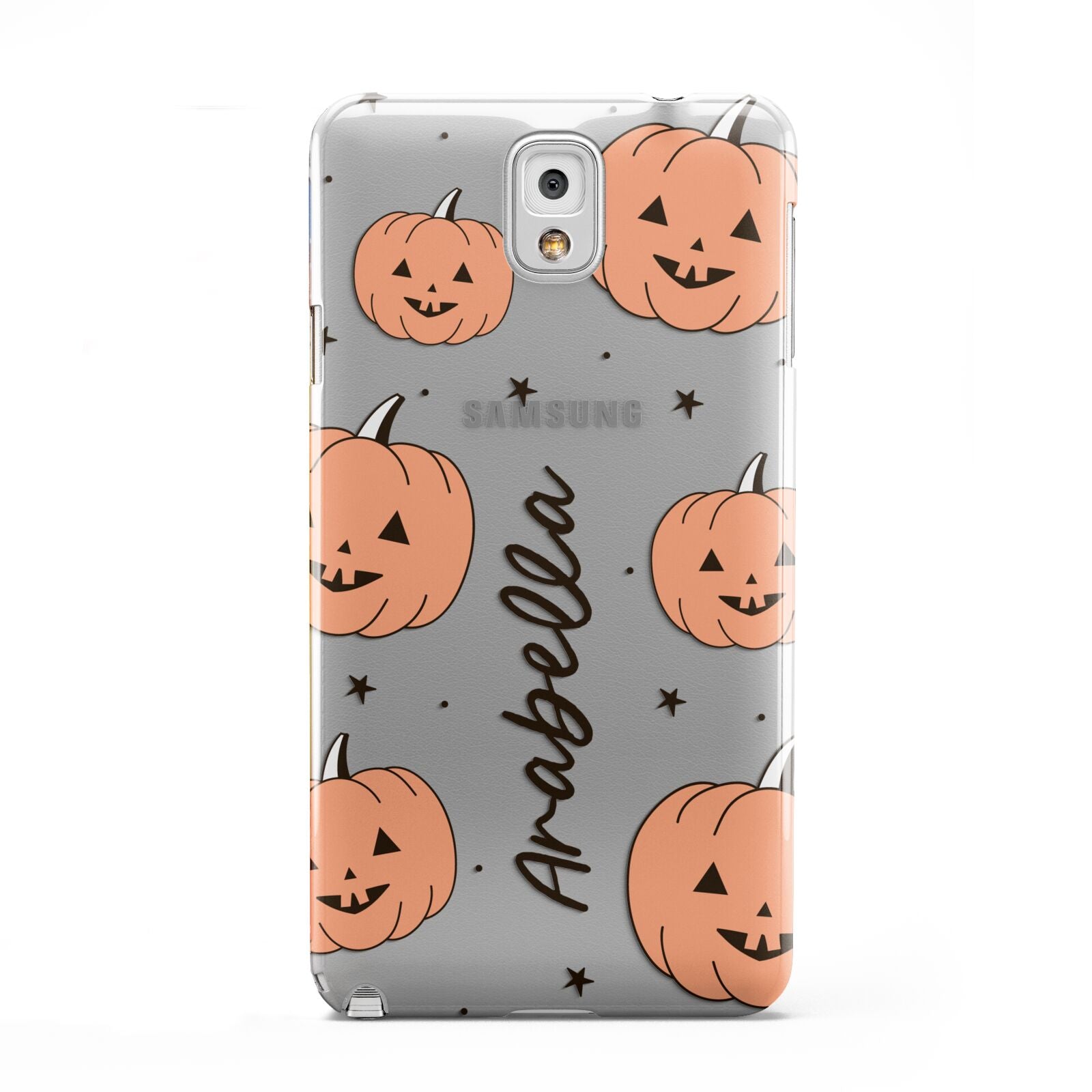 Personalised Orange Pumpkin Samsung Galaxy Note 3 Case