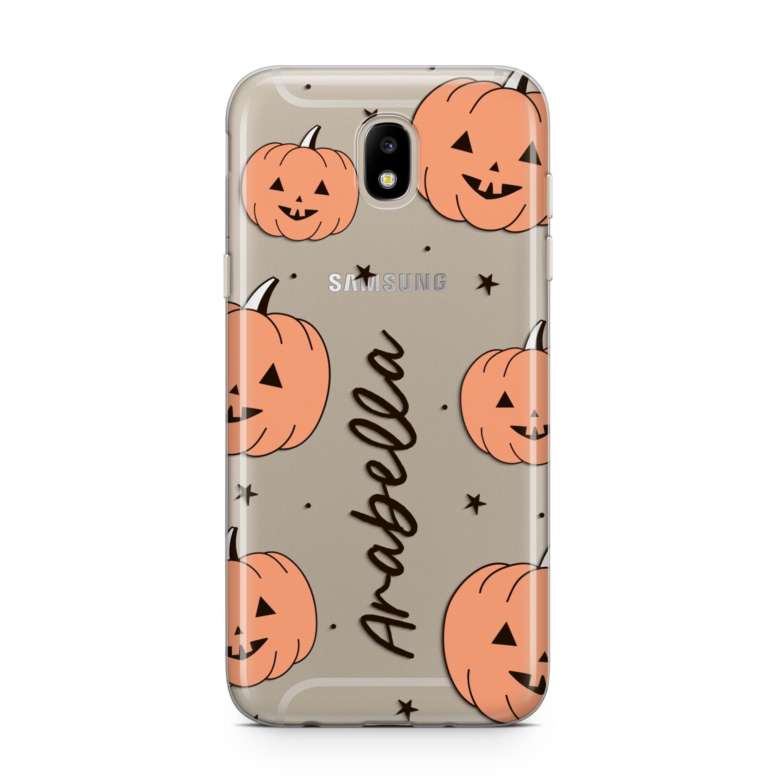 Personalised Orange Pumpkin Samsung J5 2017 Case