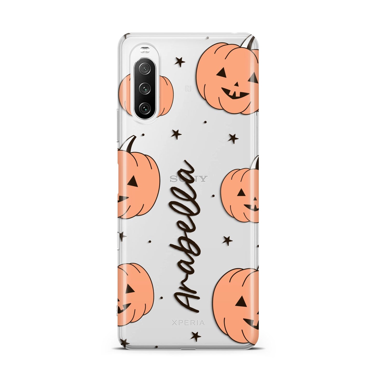 Personalised Orange Pumpkin Sony Xperia 10 III Case