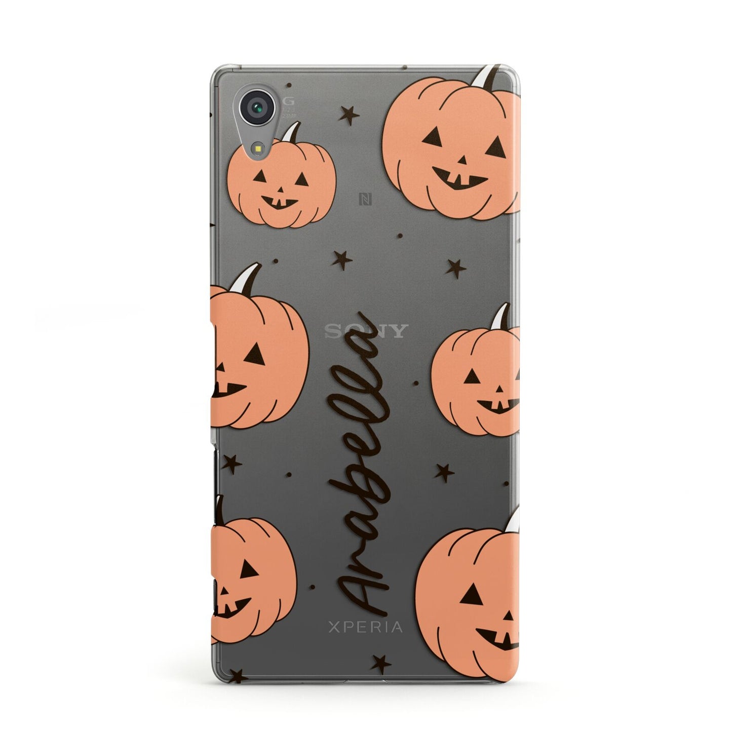 Personalised Orange Pumpkin Sony Xperia Case