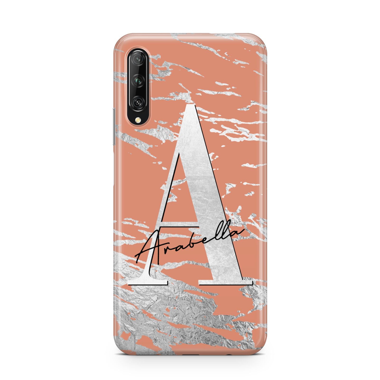 Personalised Orange Silver Huawei P Smart Pro 2019