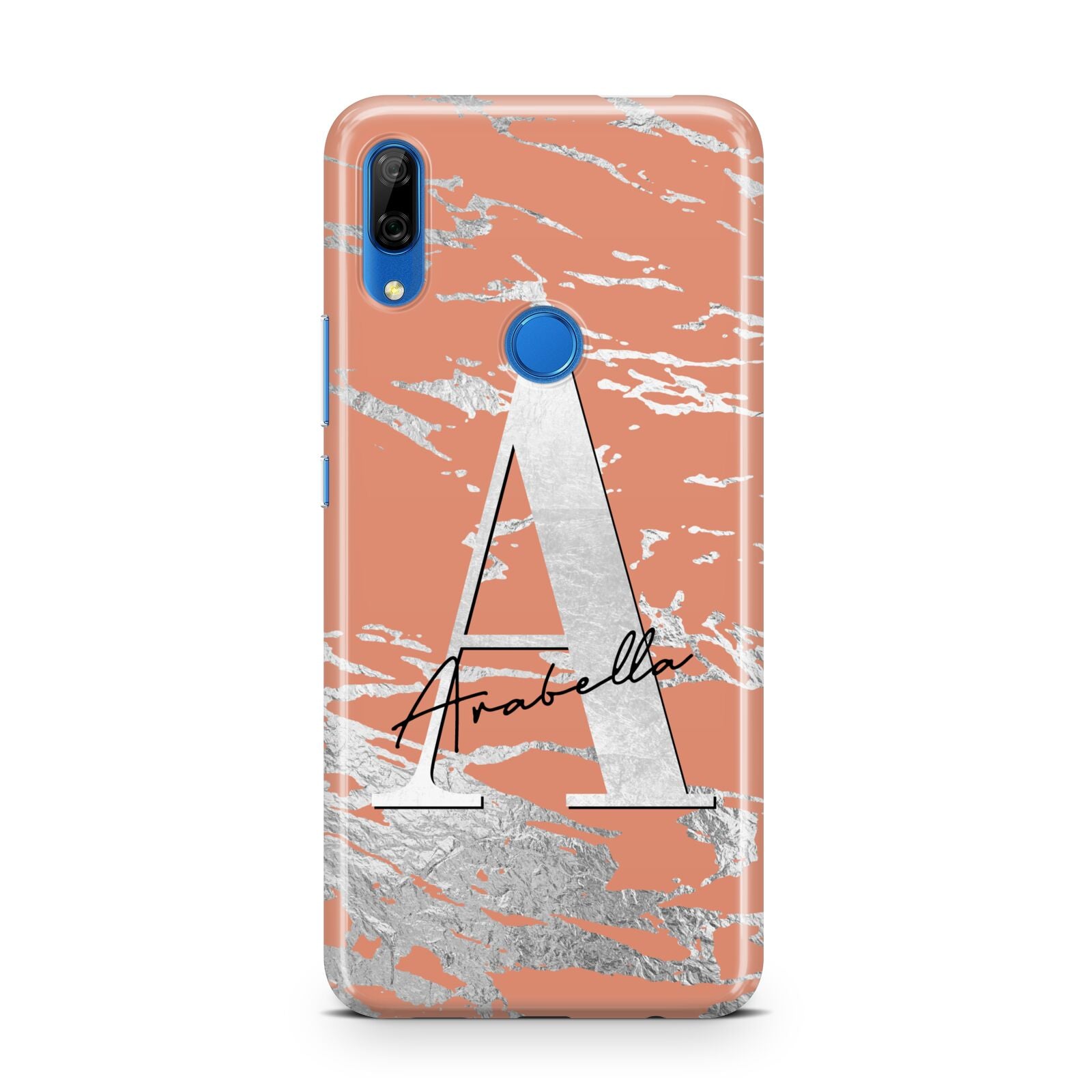 Personalised Orange Silver Huawei P Smart Z