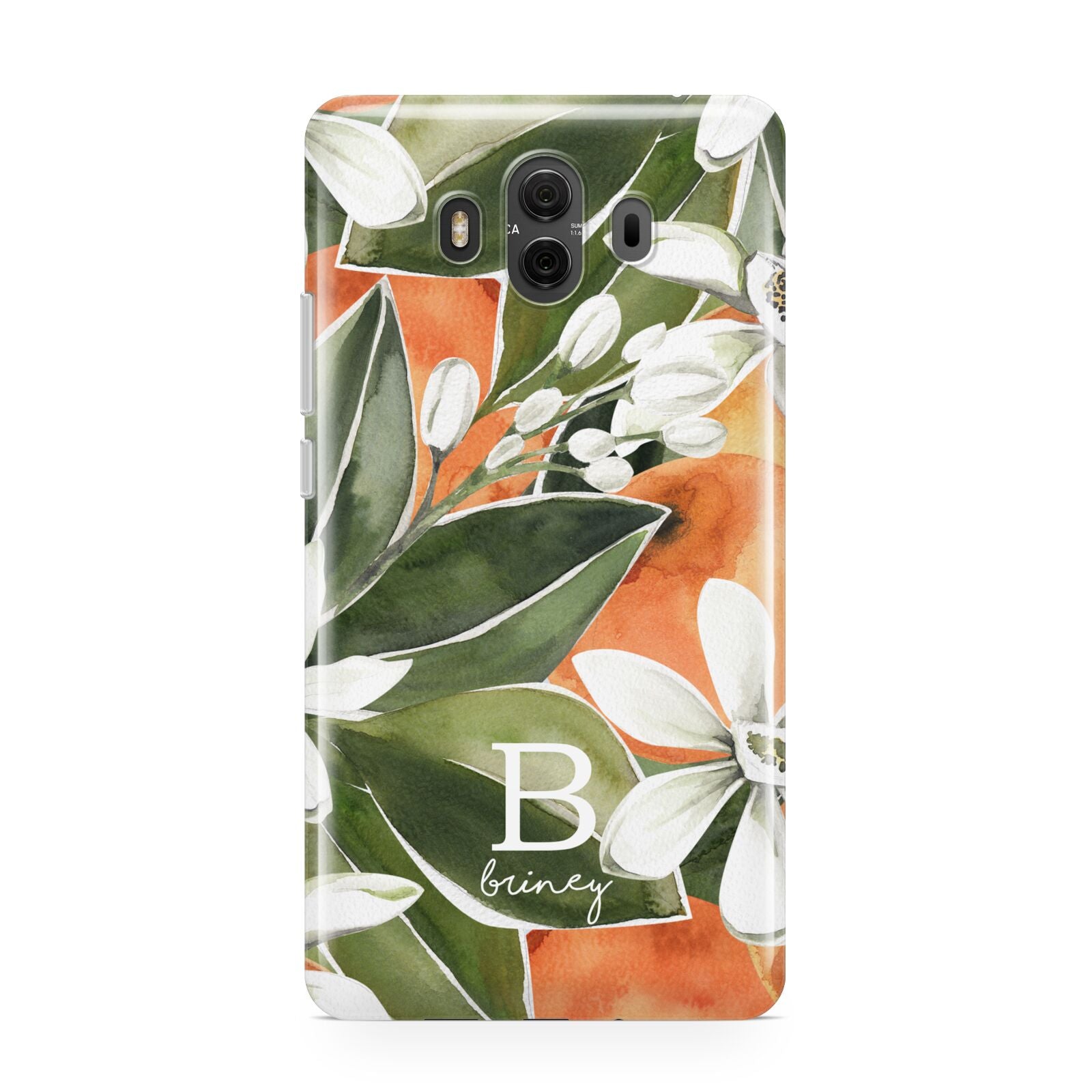 Personalised Orange Tree Huawei Mate 10 Protective Phone Case