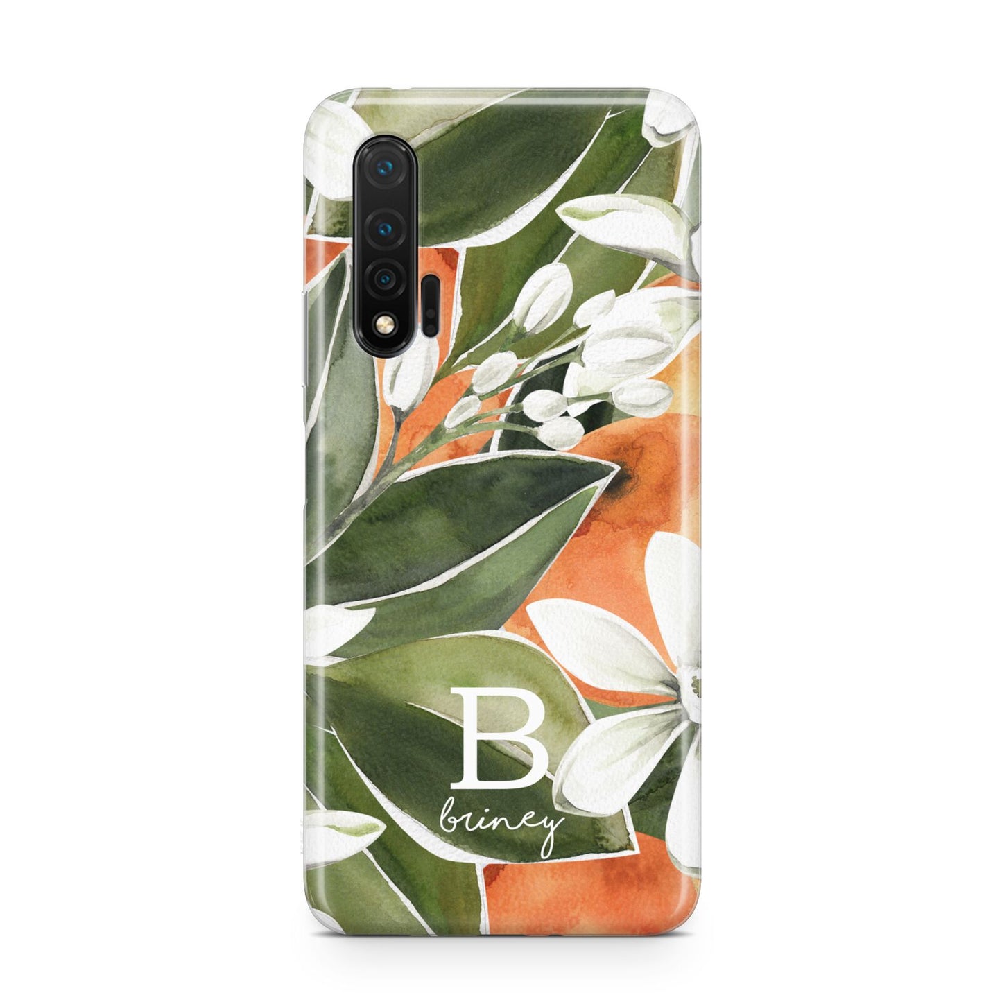 Personalised Orange Tree Huawei Nova 6 Phone Case