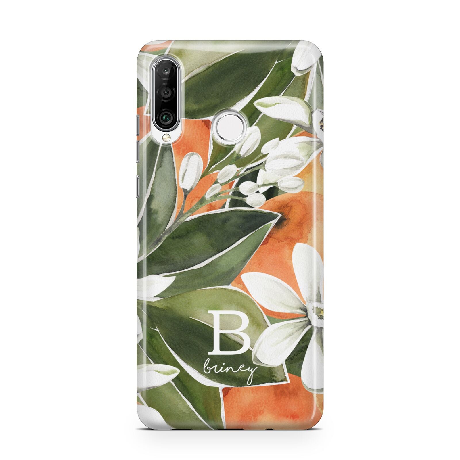 Personalised Orange Tree Huawei P30 Lite Phone Case