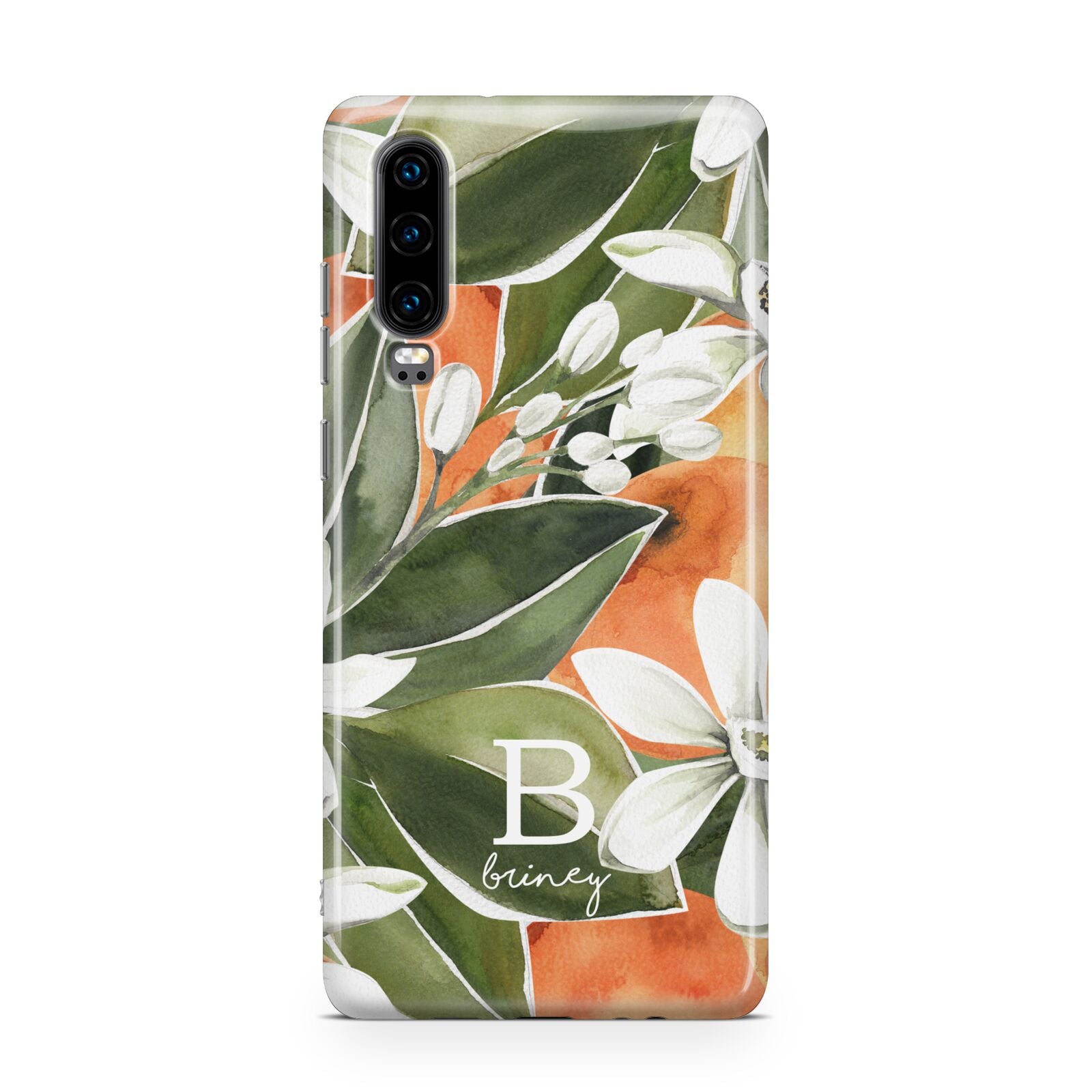 Personalised Orange Tree Huawei P30 Phone Case