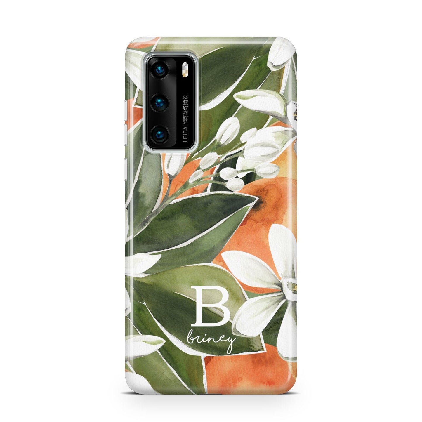 Personalised Orange Tree Huawei P40 Phone Case