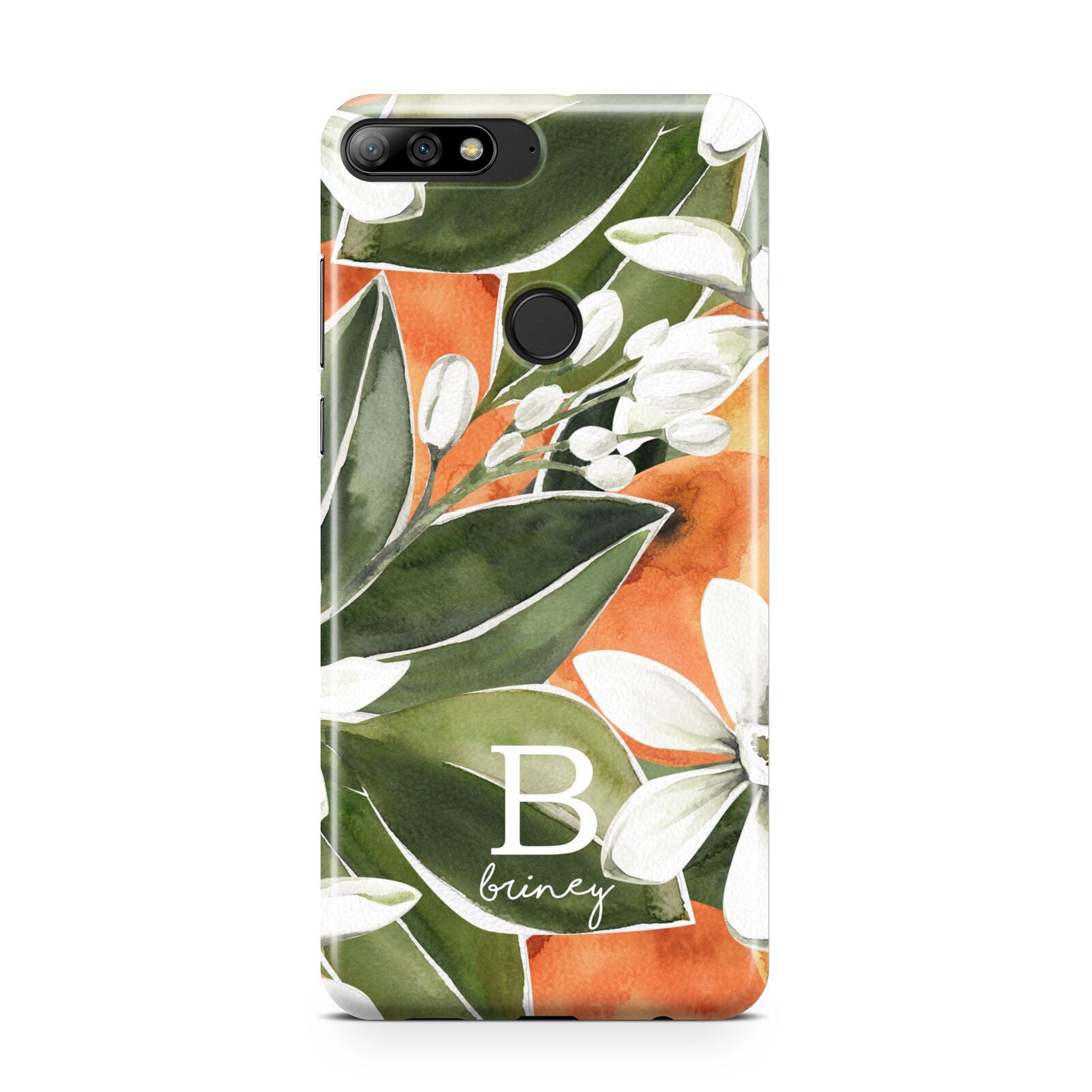 Personalised Orange Tree Huawei Y7 2018