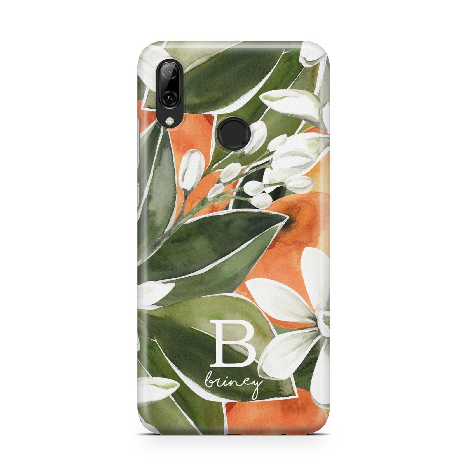 Personalised Orange Tree Huawei Y7 2019