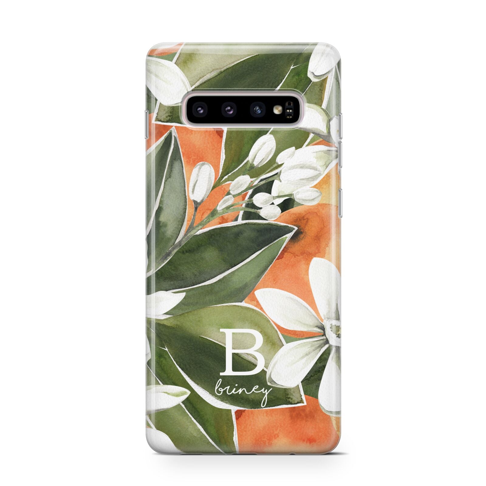 Personalised Orange Tree Protective Samsung Galaxy Case