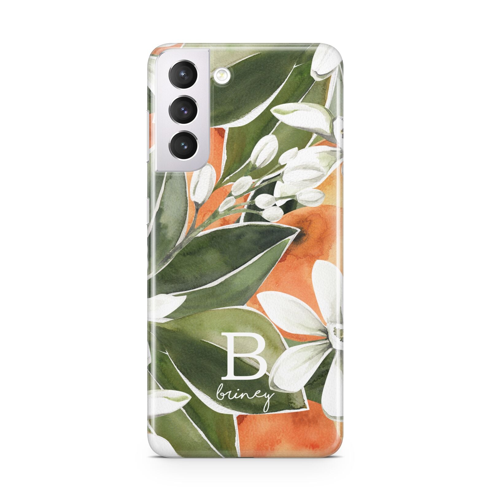 Personalised Orange Tree Samsung S21 Case