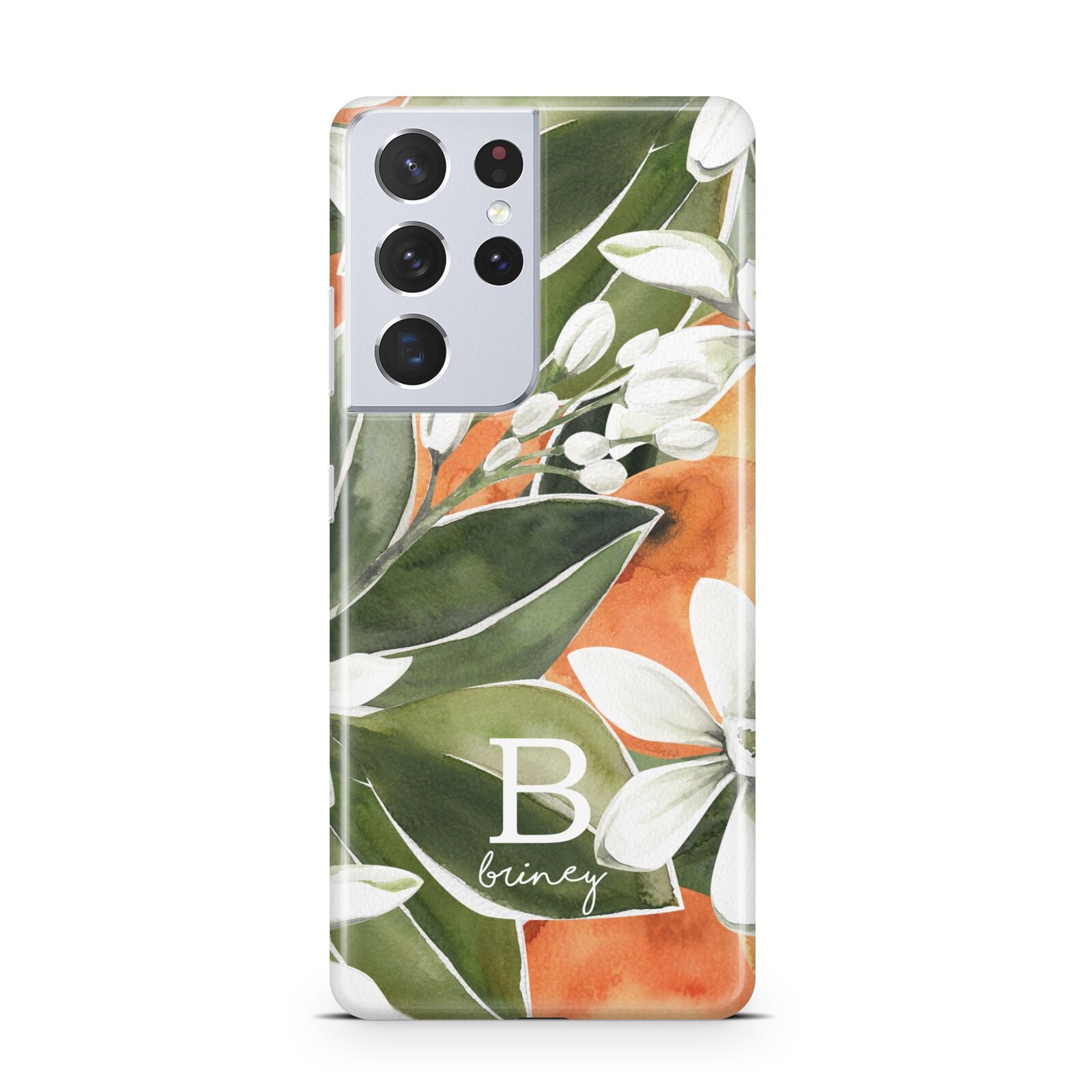 Personalised Orange Tree Samsung S21 Ultra Case