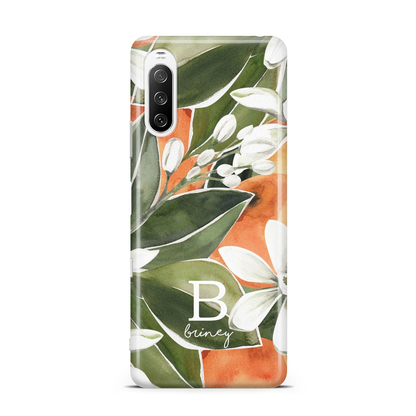 Personalised Orange Tree Sony Xperia 10 III Case