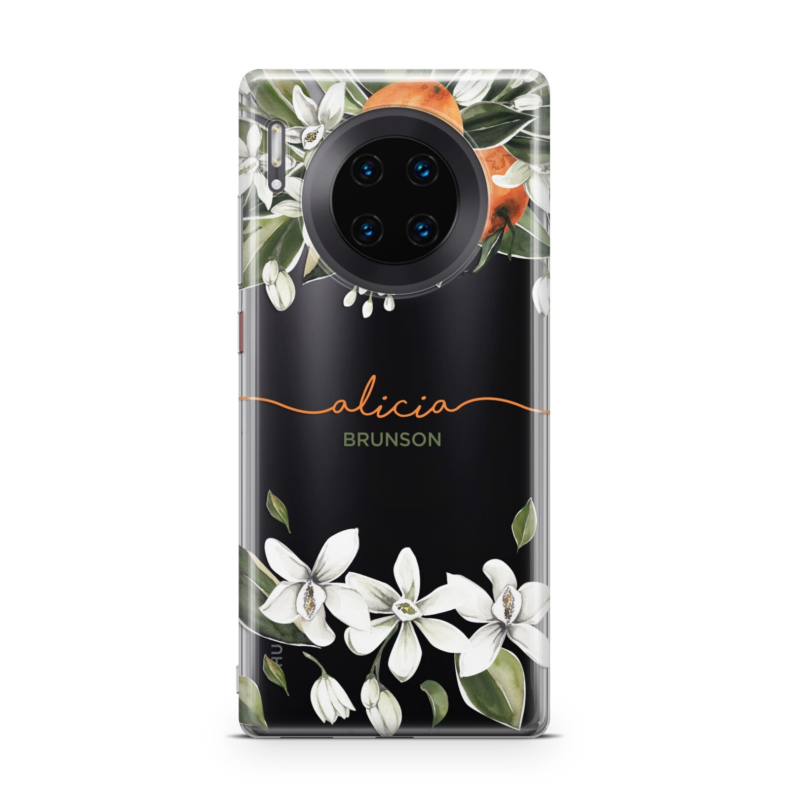 Personalised Orange Tree Wreath Huawei Mate 30 Pro Phone Case