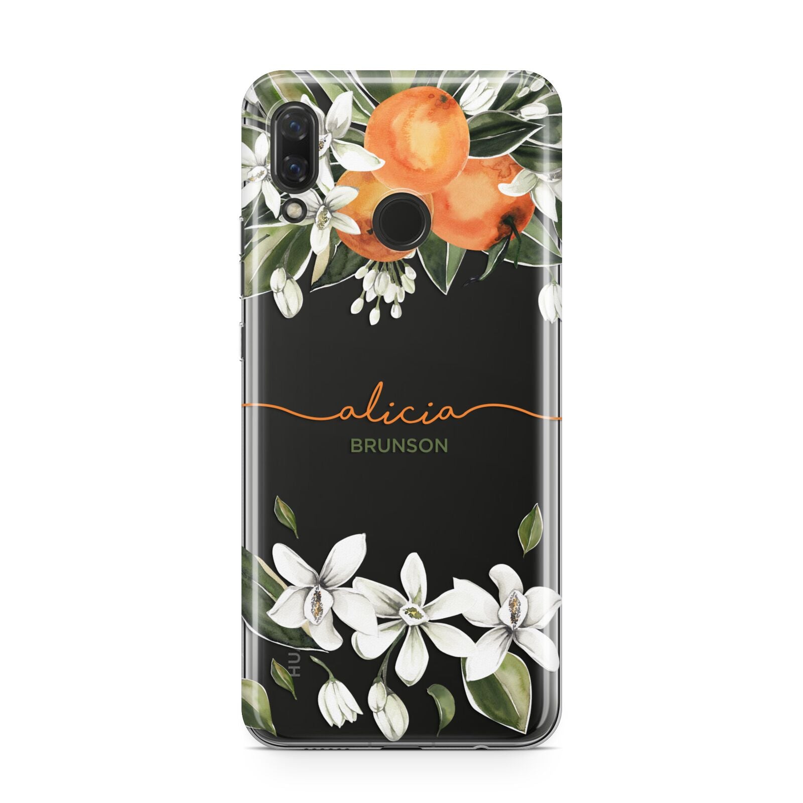 Personalised Orange Tree Wreath Huawei Nova 3 Phone Case