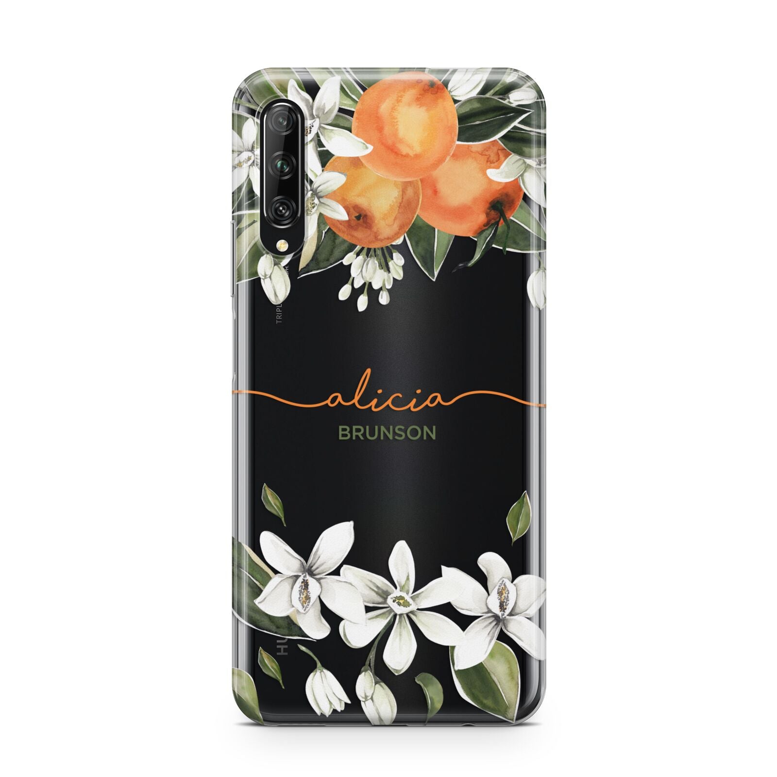 Personalised Orange Tree Wreath Huawei P Smart Pro 2019