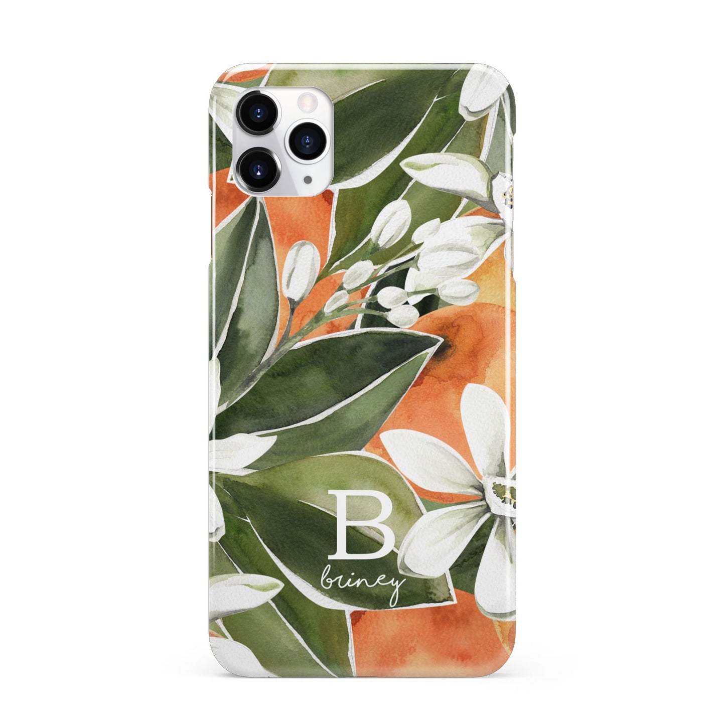 Personalised Orange Tree iPhone 11 Pro Max 3D Snap Case