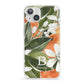 Personalised Orange Tree iPhone 13 Clear Bumper Case