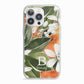 Personalised Orange Tree iPhone 13 Pro TPU Impact Case with White Edges