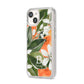 Personalised Orange Tree iPhone 14 Clear Tough Case Starlight Angled Image