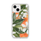 Personalised Orange Tree iPhone 14 Clear Tough Case Starlight