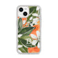 Personalised Orange Tree iPhone 14 Glitter Tough Case Starlight