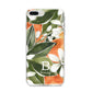 Personalised Orange Tree iPhone 8 Plus Bumper Case on Silver iPhone