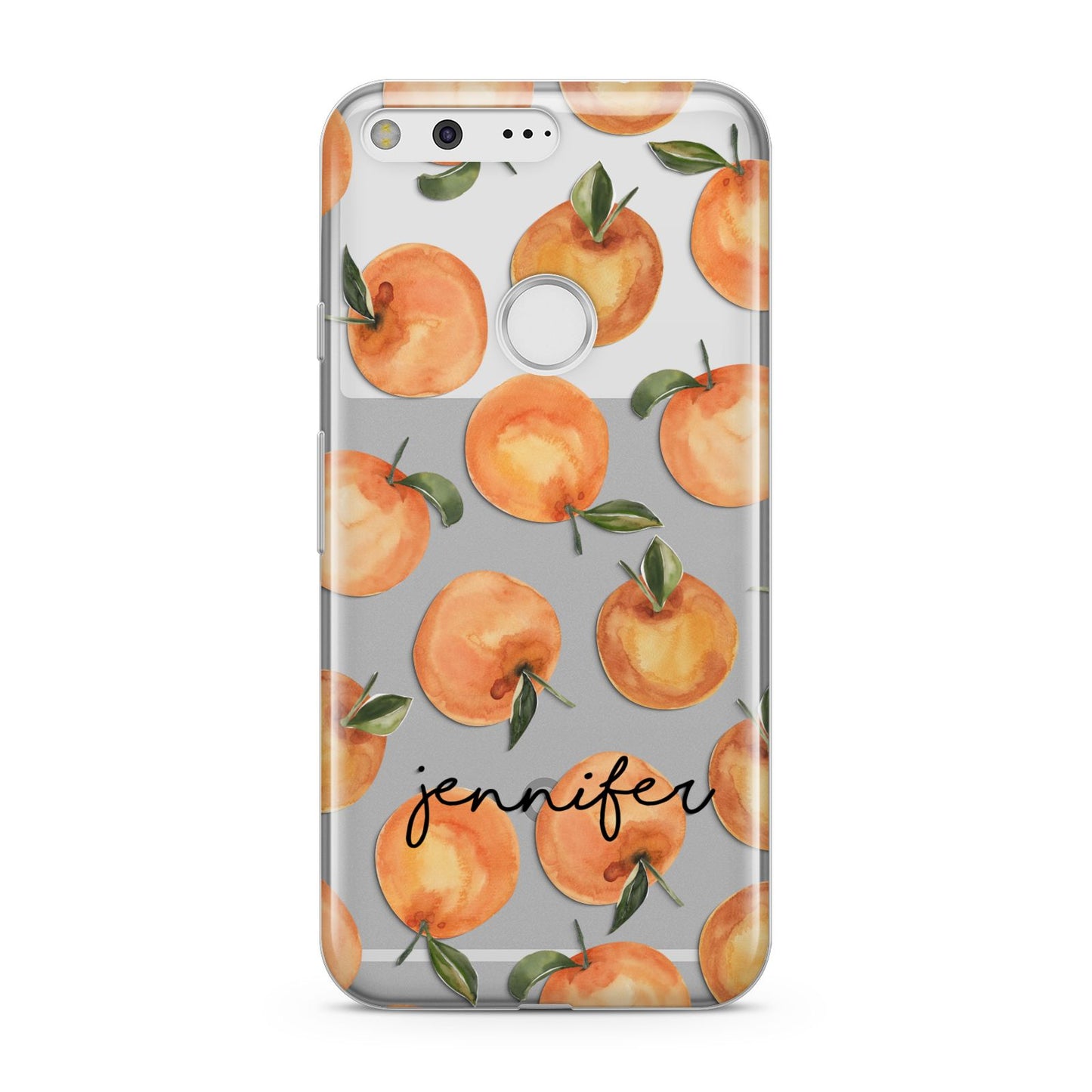 Personalised Oranges Name Google Pixel Case