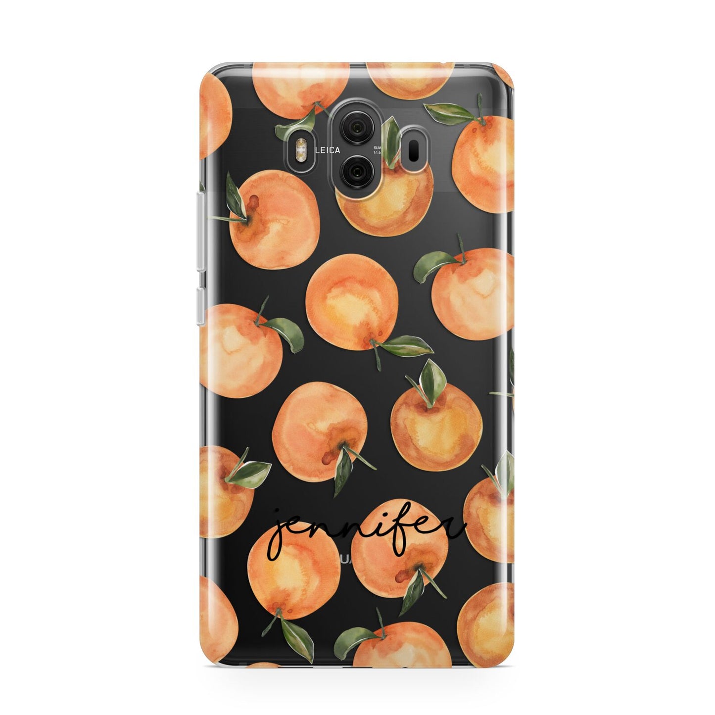 Personalised Oranges Name Huawei Mate 10 Protective Phone Case