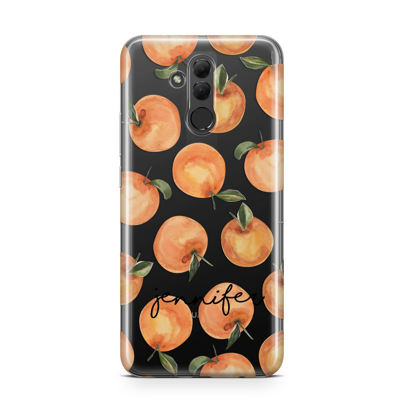 Personalised Oranges Name Huawei Mate 20 Lite