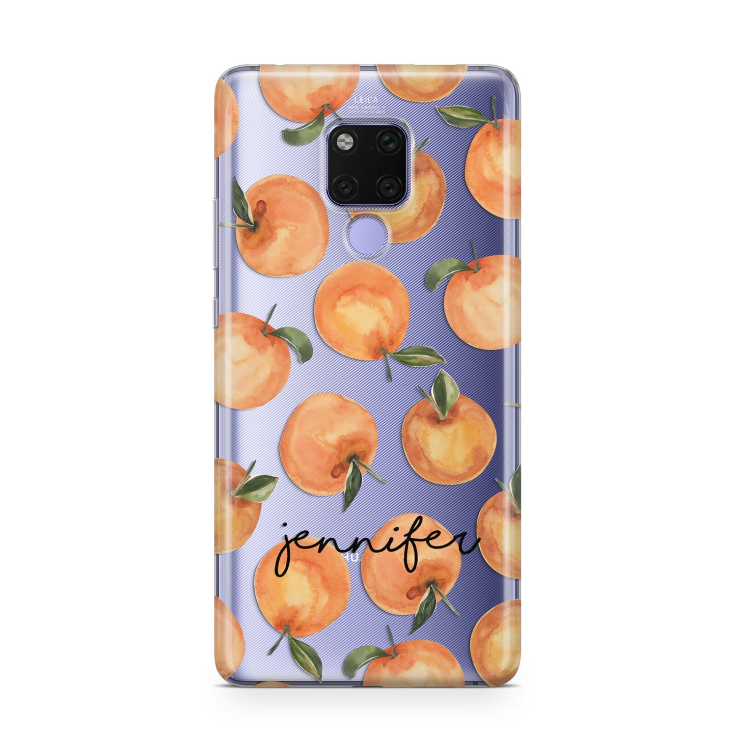 Personalised Oranges Name Huawei Mate 20X Phone Case