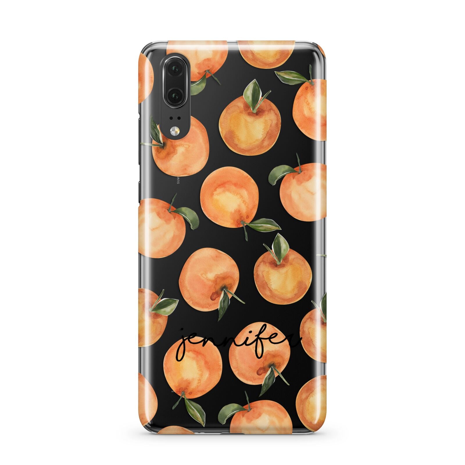 Personalised Oranges Name Huawei P20 Phone Case