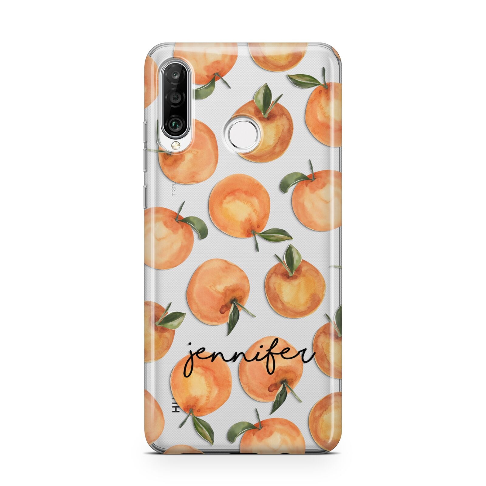 Personalised Oranges Name Huawei P30 Lite Phone Case