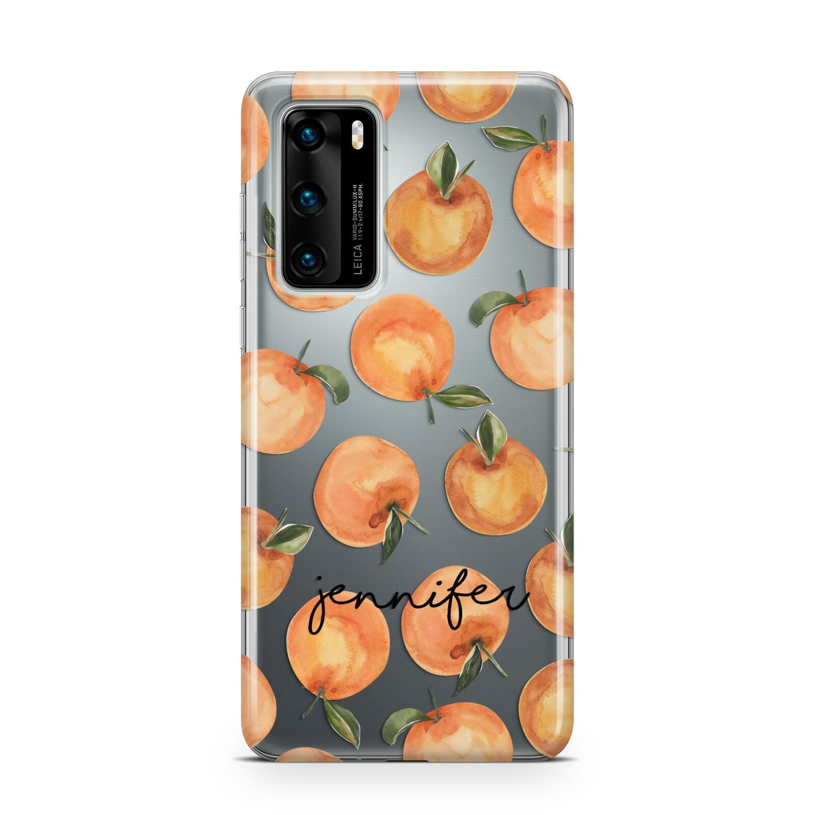 Personalised Oranges Name Huawei P40 Phone Case