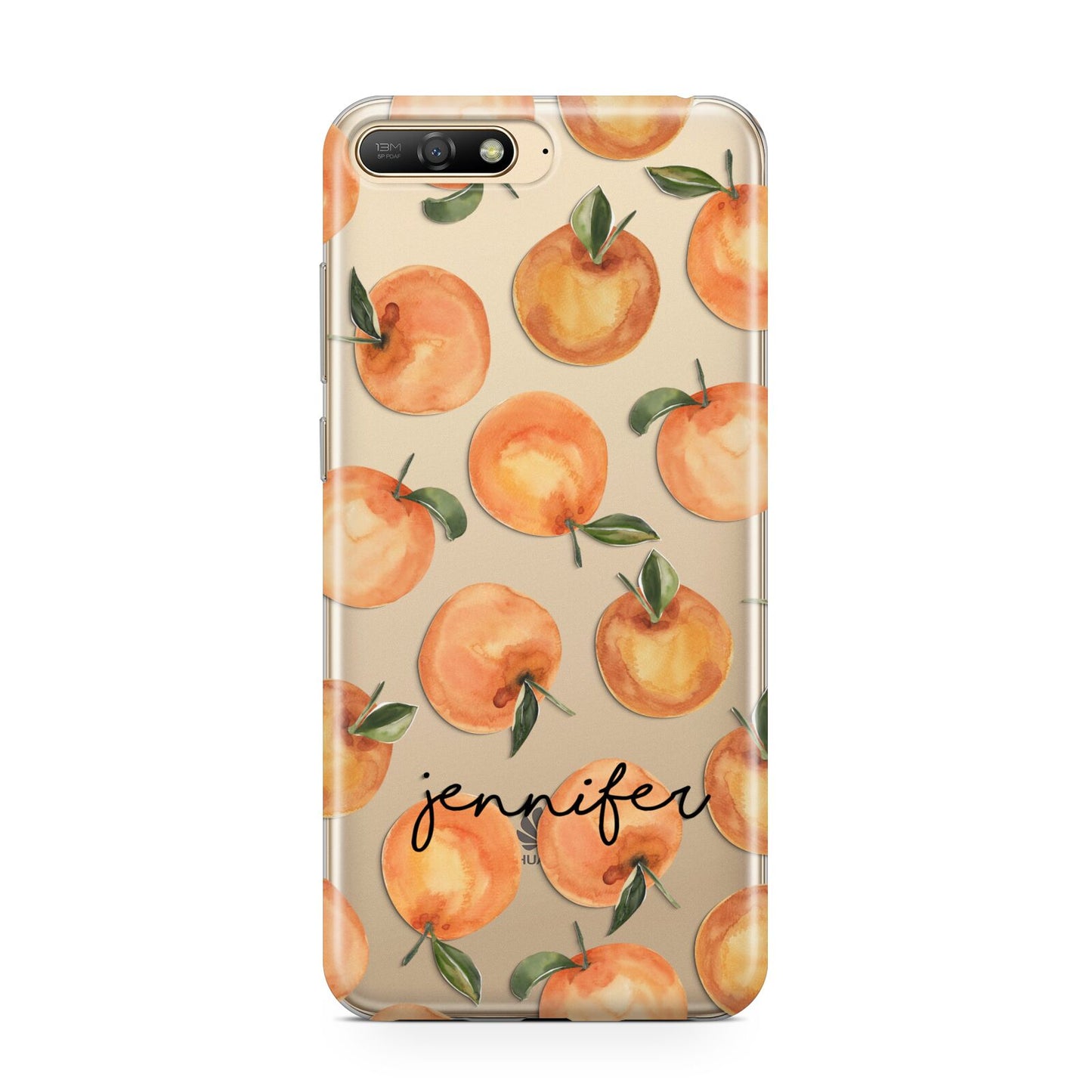 Personalised Oranges Name Huawei Y6 2018