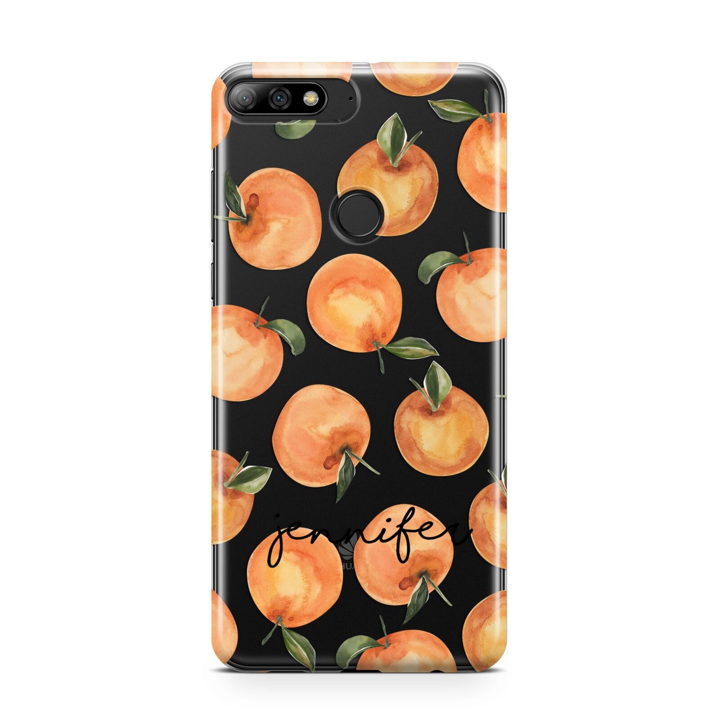 Personalised Oranges Name Huawei Y7 2018