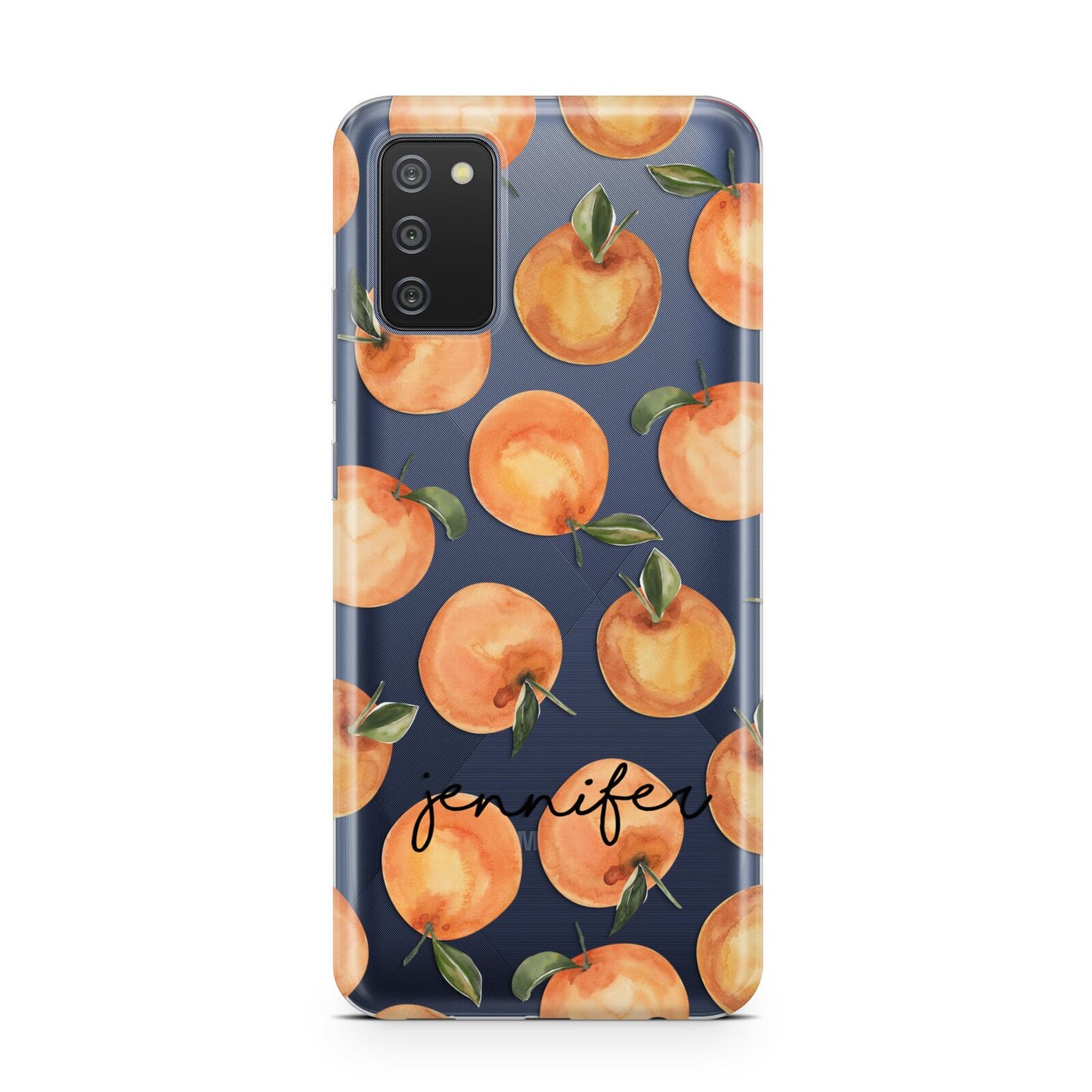 Personalised Oranges Name Samsung A02s Case