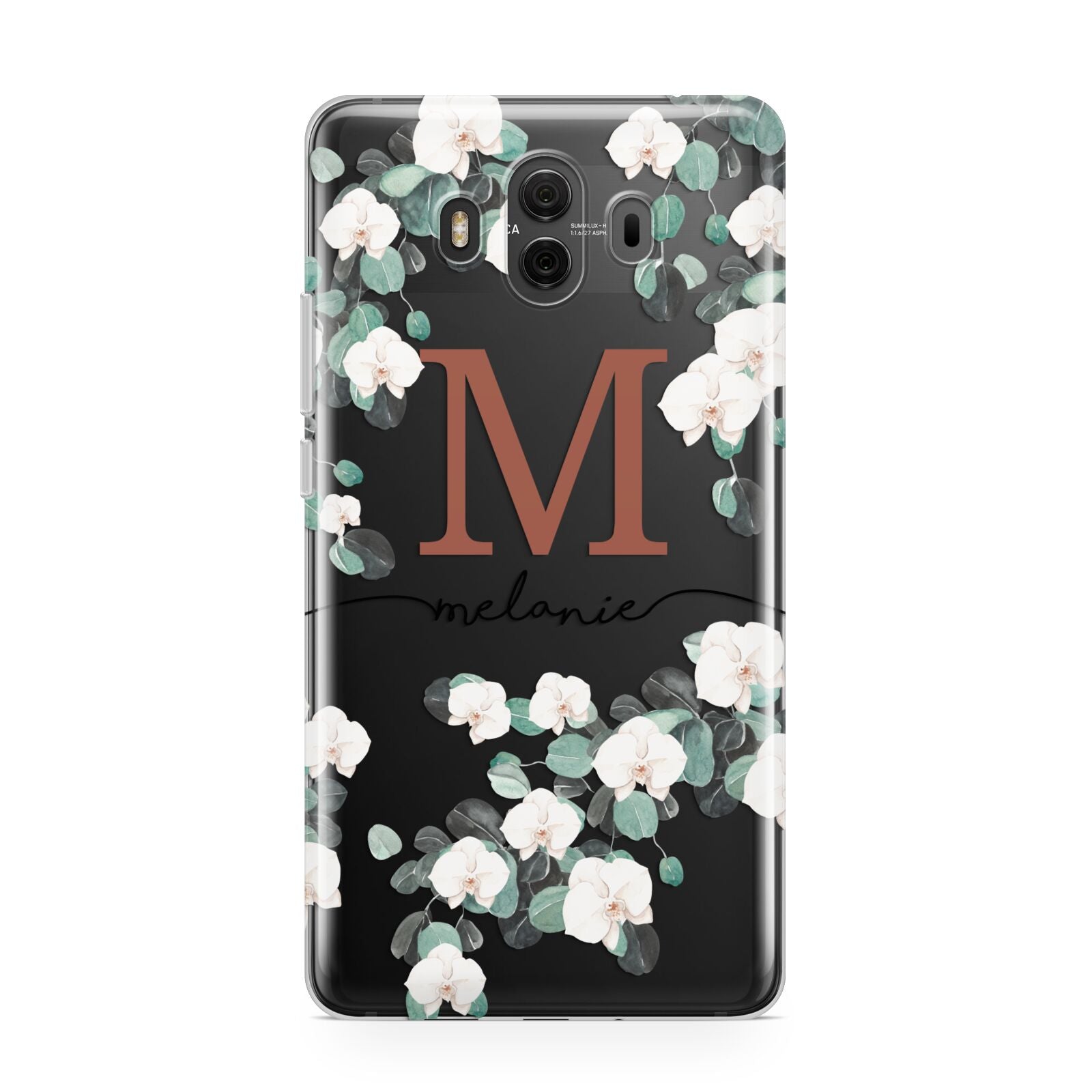 Personalised Orchid Huawei Mate 10 Protective Phone Case