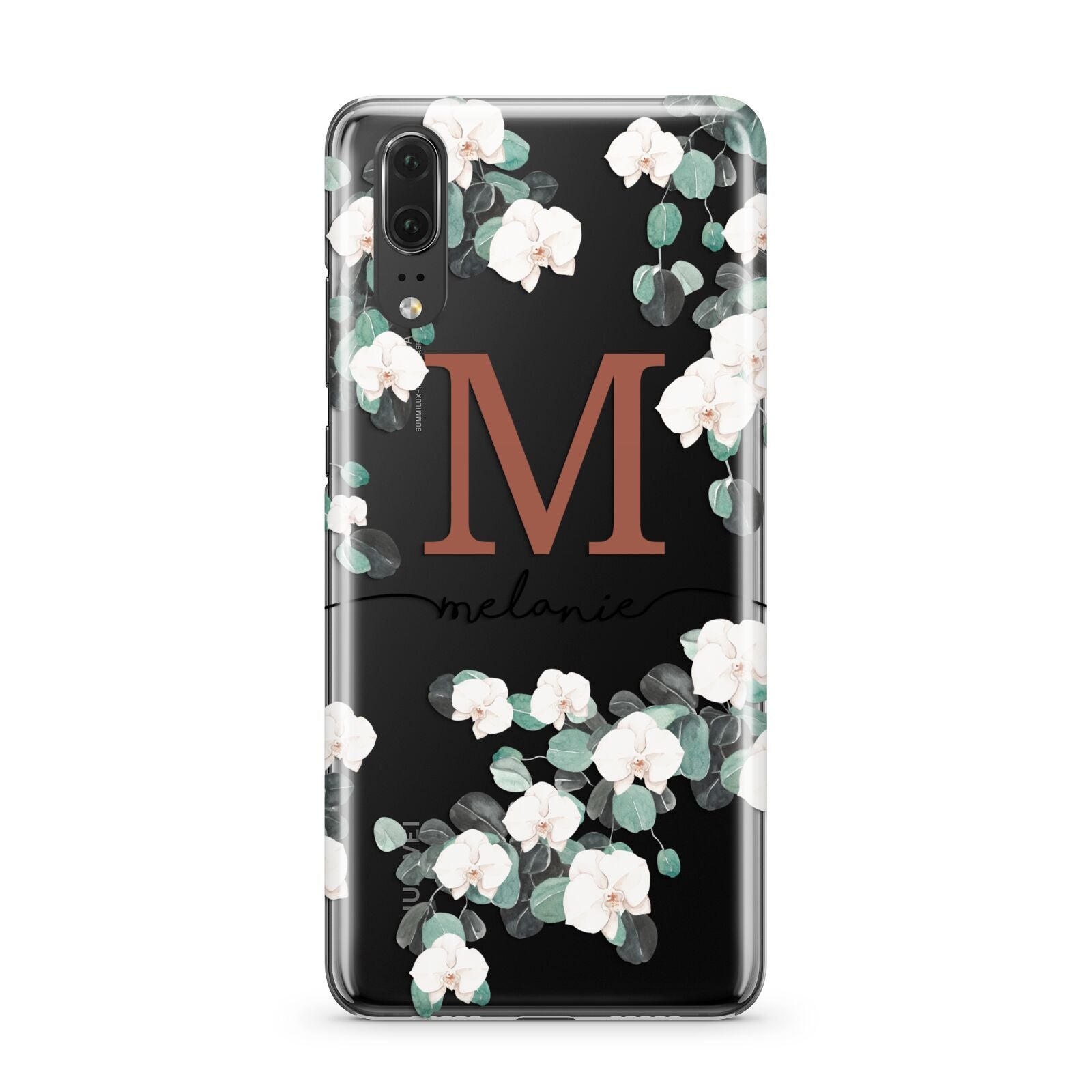 Personalised Orchid Huawei P20 Phone Case