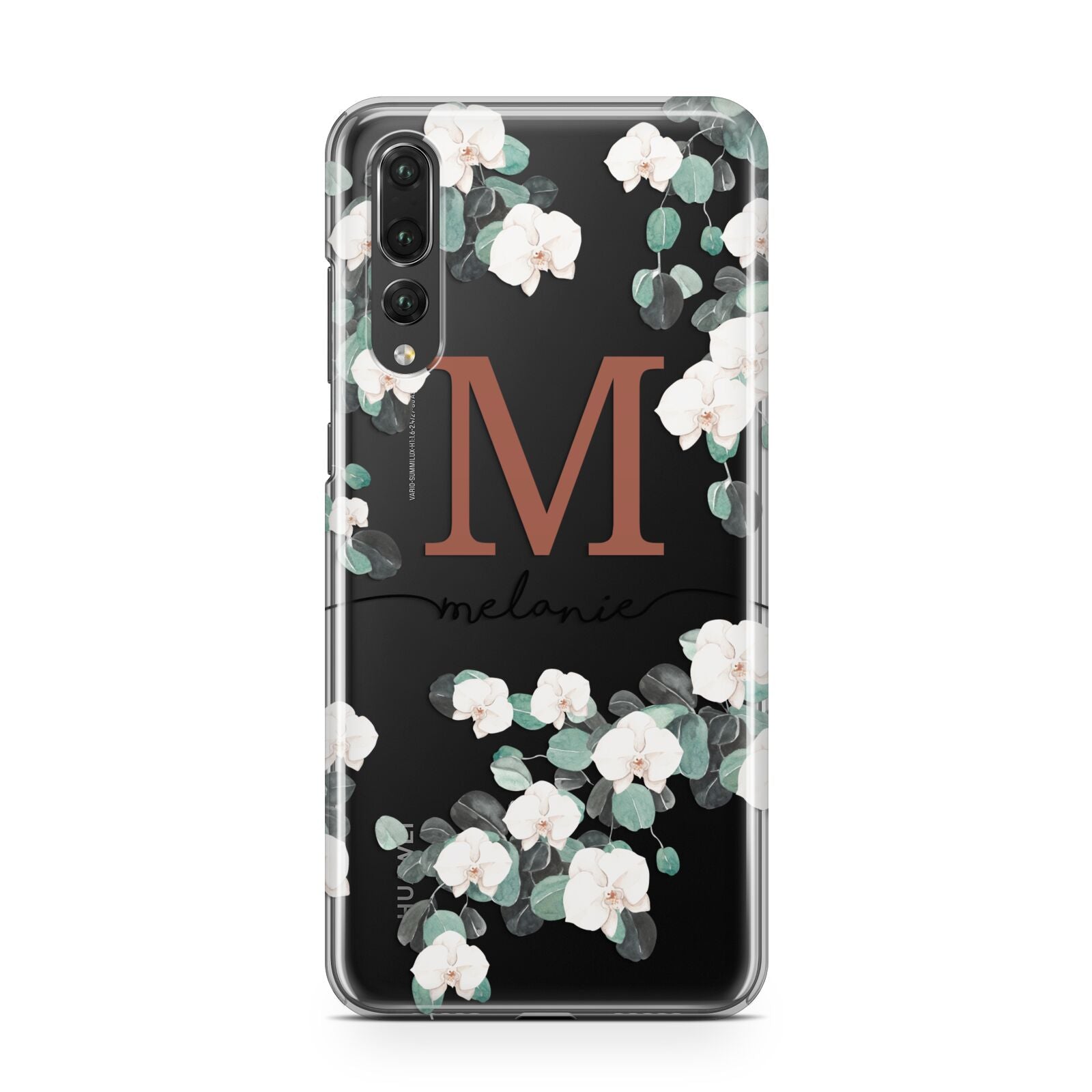 Personalised Orchid Huawei P20 Pro Phone Case