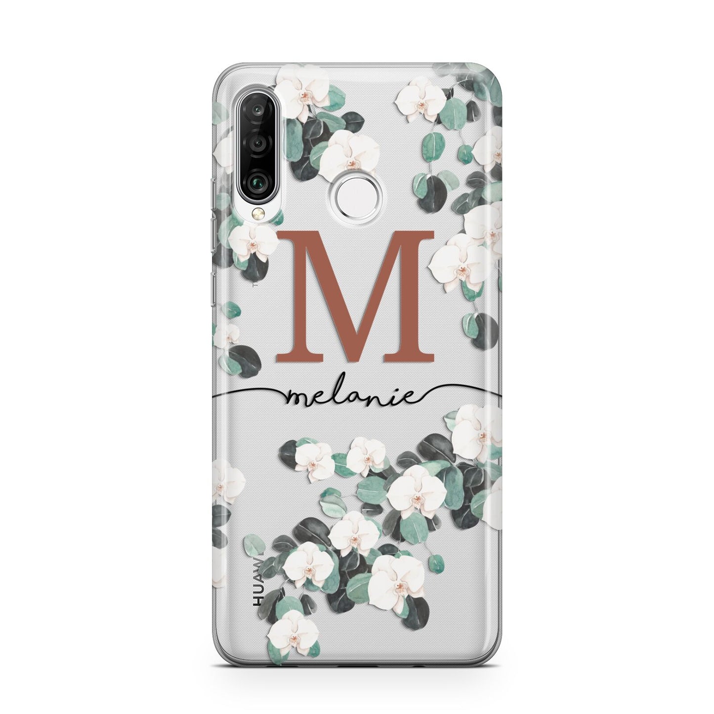 Personalised Orchid Huawei P30 Lite Phone Case