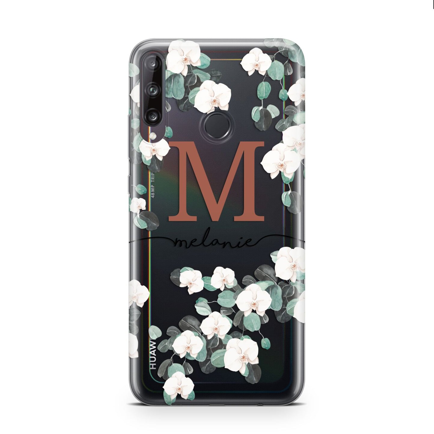 Personalised Orchid Huawei P40 Lite E Phone Case