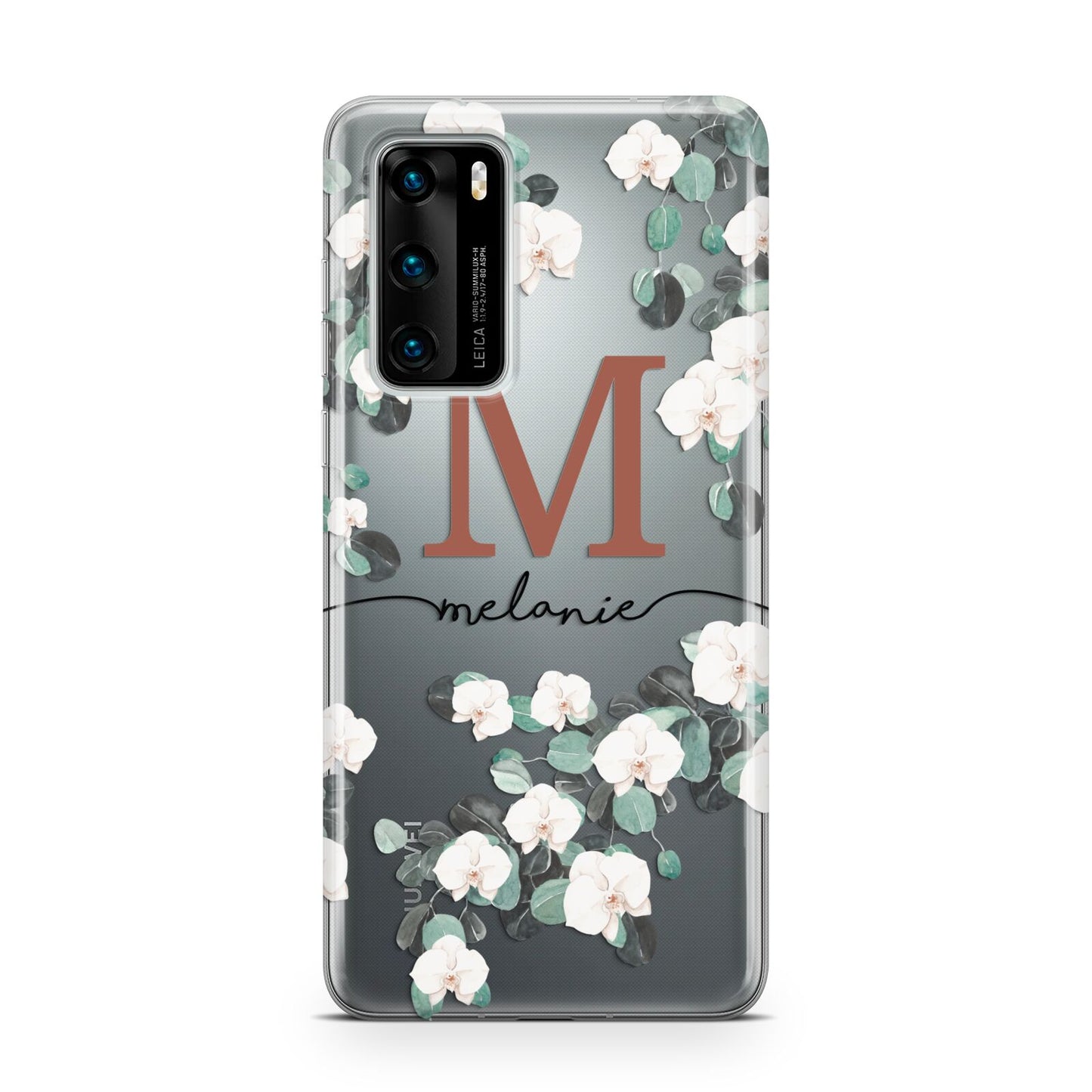 Personalised Orchid Huawei P40 Phone Case